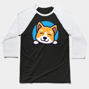Cute Dog with Biden Harris Sign T-Shirt Baseball T-Shirt